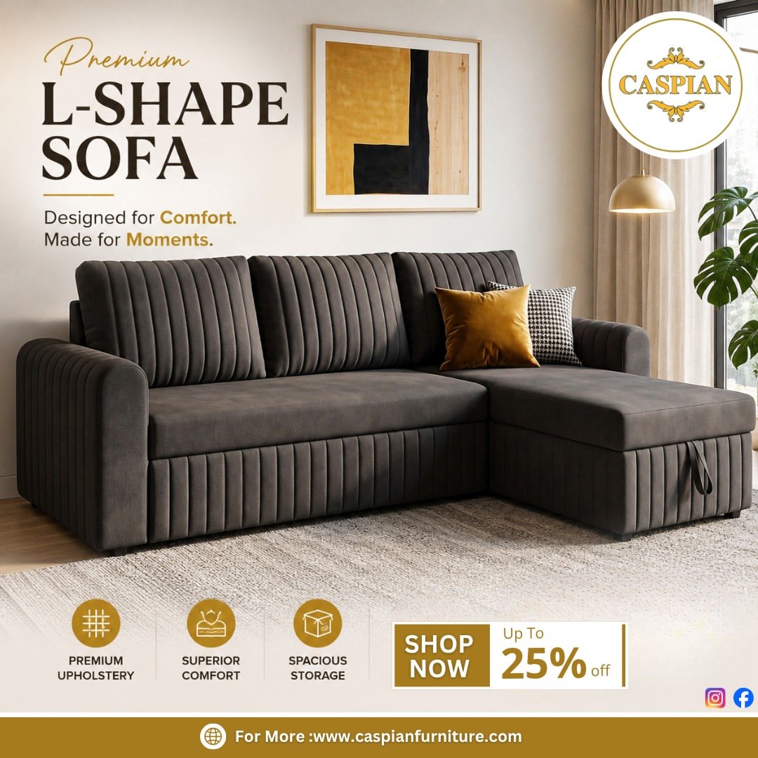 L Shaped Sofa Online - Caspian Furniture