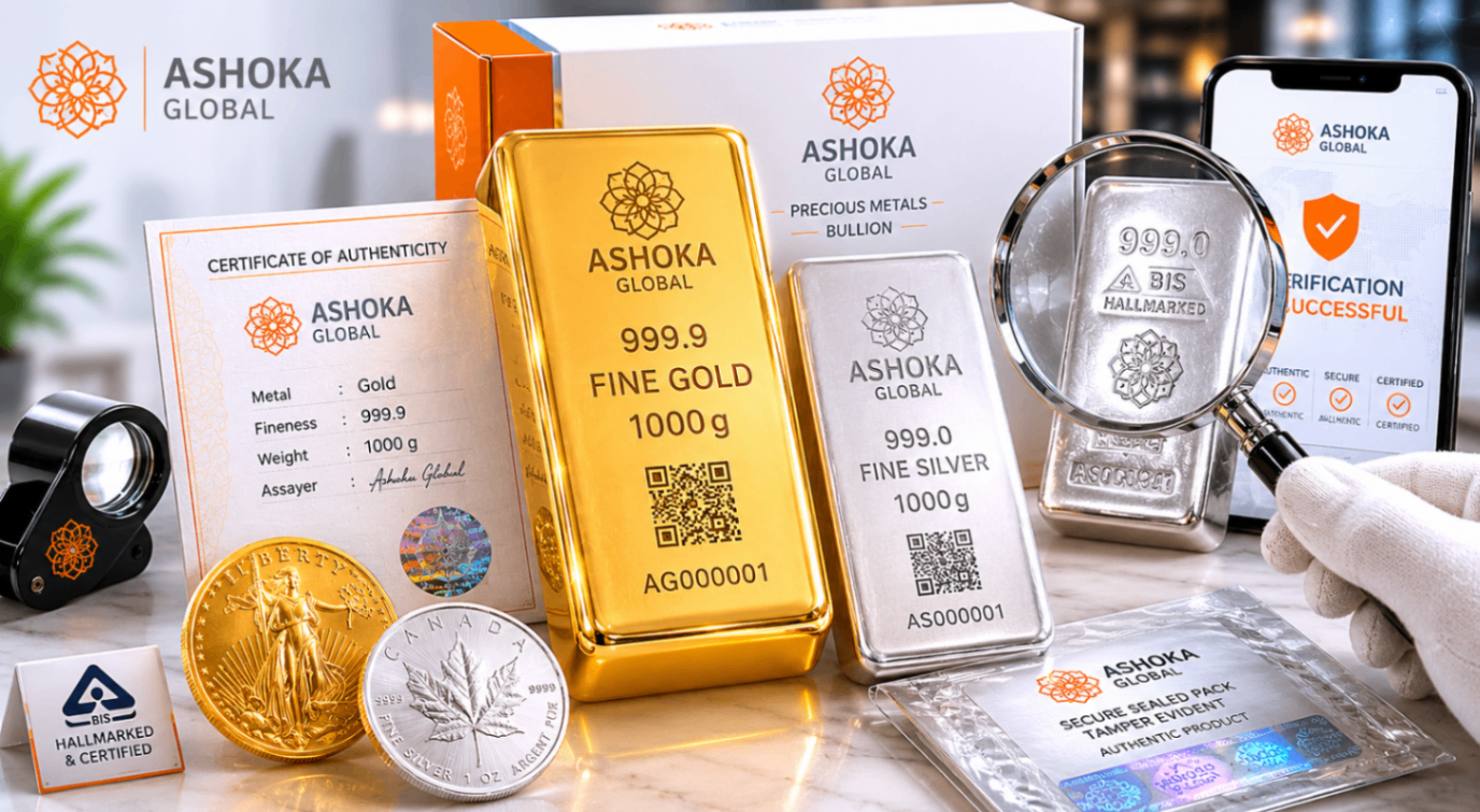 Gold & Silver Bullion Dealer in Dubai – Buy Gold Bars Online | Ashoka Global