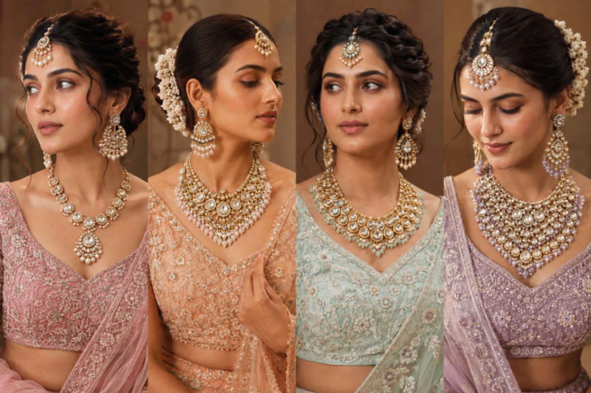 Buy Jadau Polki Jewellery Necklace Set - gkchudiwalas